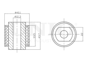 Rear transverse link silent block photo