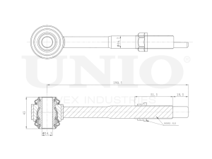 Inner left rear transverse link silent block photo