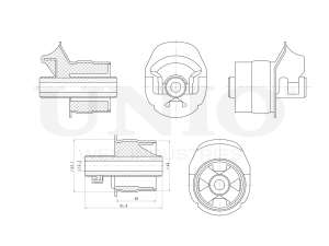 Rear axle beam bushing photo