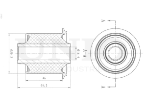 Front lower control arm silent block photo