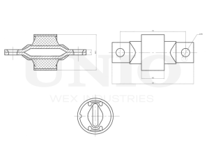 Rear longitudinal control arm silent block photo