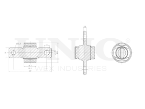 Front rear longitudinal arm silent block photo