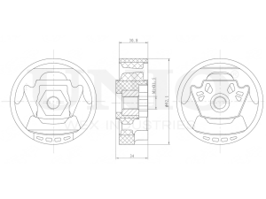 Upper subframe silent block photo
