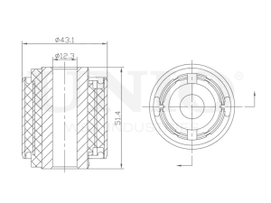 Rear steering knuckle silent block photo
