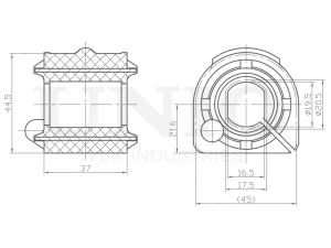 Front stabilizer bushing photo