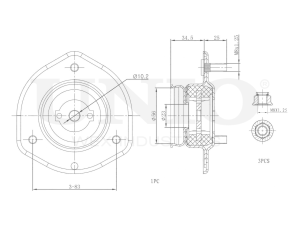 Front shock absorber mount photo
