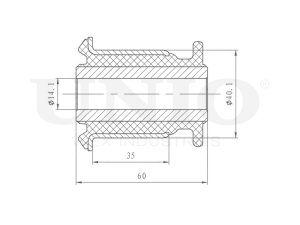 Front lower control arm silent block photo