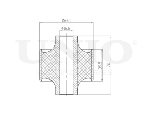 Rear front lower control arm silent block photo
