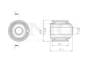 Outer front upper control arm silent block photo