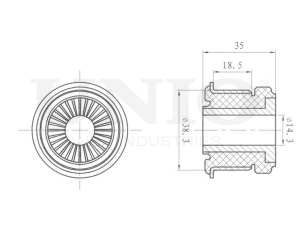 Front subframe silent block photo