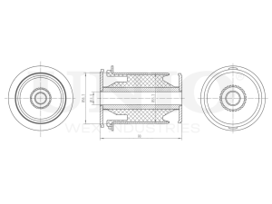 Rear front lower control arm silent block photo