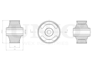 Rear front lower control arm silent block photo