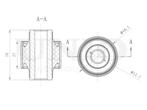 Rear shock absorber silent block photo
