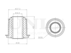 Inner front upper control arm silent block photo
