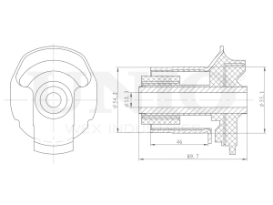 Rear beam silent block photo