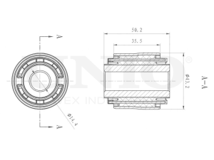 Outer rear transverse link silent block photo