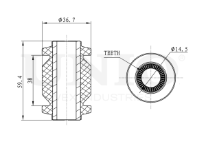 Front front lower control arm bushing photo