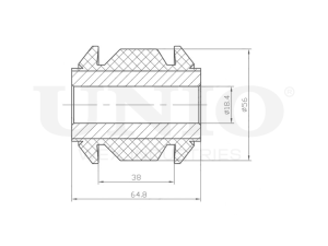 Front lower control arm silent block photo