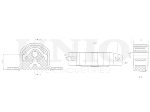 Опора двигателя передняя правая photo