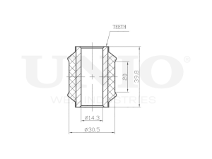 Outer rear transverse link silent block photo