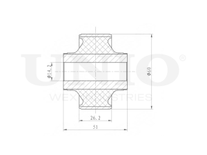 Rear front lower control arm silent block photo