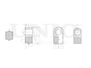 картинка Втулка переднего стабилизатора от UNIO