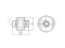 Rear front lower control arm bushing thumb