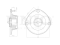 Front shock absorber mount thumb