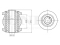 Rear steering knuckle silent block thumb