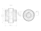 Rear longitudinal control arm silent block thumb