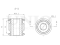 Inner rear transverse control arm silent block thumb