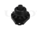 Rear shock absorber mount thumb
