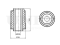 Inner rear lower control arm bushing thumb
