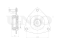 Front shock absorber mount thumb