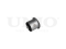 Rear axle beam bushing thumb