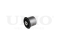 Rear axle beam bushing thumb