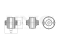 Rear front lower control arm bushing thumb