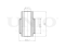 Rear transverse link silent block thumb