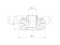 Rear shock absorber bushing thumb