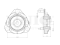 Front shock absorber mount thumb