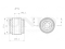 Rear shock absorber silent block thumb