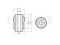 Rear lower transverse control arm bushing thumb
