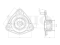 Front shock absorber mount thumb