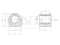 Front stabilizer bushing thumb