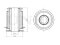 Front lower control arm silent block thumb