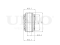 Inner rear lower control arm bushing thumb