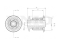 Front upper control arm silent block thumb