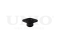 Rear shock absorber mount thumb