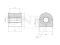 Rear stabilizer bushing thumb