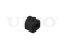 Front stabilizer bushing thumb